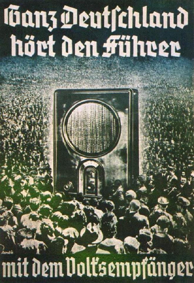 Abbildung 2: Propagandaplakat des Reichsministeriums für Volksaufklärung und Propaganda während des NS-Regimes.